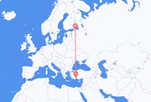 Flug frá Sankti Pétursborg, Rússlandi til Antalya, Tyrklandi