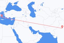 出发地 印度出发地 新德里目的地 希腊Milos的航班