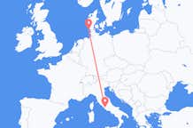 Flyreiser fra Westerland, Tyskland til Roma, Italia