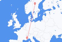 Flights from Sveg, Sweden to Nice, France
