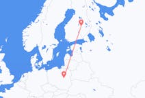 Flights from Warsaw in Poland to Kuopio in Finland