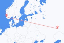 Flyg från Samara, Ryssland till Stavanger, Norge