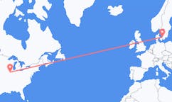Flüge von Peoria, die Vereinigten Staaten nach Angelholm, Schweden