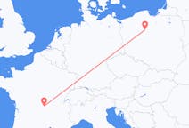 Flyreiser fra Clermont-Ferrand, til Bydgoszcz