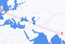Flights from Kengtung, Myanmar (Burma) to Birmingham, the United Kingdom