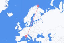 Flights from Kirkenes, Norway to Olbia, Italy