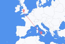 Flyrejser fra Trapani, Italien til Bristol, England