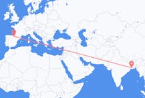 出发地 印度加尔各答目的地 西班牙维多利亚的航班