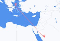 Fly fra Al-`Ula til Skiros