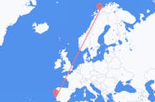 ノルウェーのバルドゥフォスからから、ポルトガルのリスボンまでのフライト