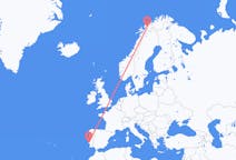 Vluchten van Bardufoss, Noorwegen naar Lissabon, Portugal