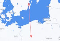 Flyreiser fra Kalmar, Sverige til Poznan, Polen
