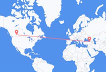 出发地 加拿大出发地 卡尔加里目的地 土耳其特拉布宗的航班