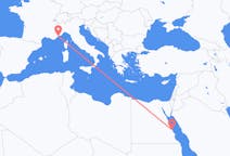 Flyrejser fra Marsa Alam, Egypten til Nice, Frankrig