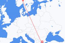 Flyreiser fra Lemnos, til Oslo