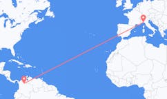 Flyrejser fra Barrancabermeja, Colombia til Genova, Italien