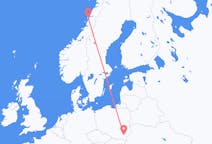 Flug frá Sandnessjøen, Noregi til Rzeszow, Póllandi