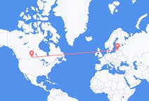 Flyreiser fra Regina, Canada til Riga, Latvia