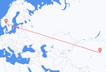 Flyg från Baotou, Kina till Oslo, Norge
