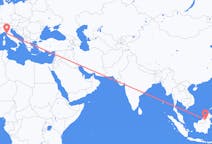 Flights from Long Lellang, Malaysia to Pisa, Italy
