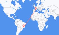 Flyreiser fra Varginha, Brasil til Barcelona, Spania