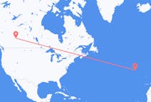 Flyreiser fra Edmonton, til Santa Maria