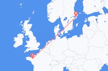 Vluchten van Rennes, Frankrijk naar Stockholm, Zweden