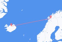 Flights from Narvik, Norway to Akureyri, Iceland
