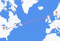 Voli da Chicago, Stati Uniti a Oslo, Norvegia