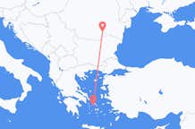 Flyg från Ano Syros, Grekland till Bukarest, Rumänien