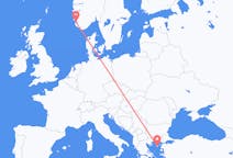 Рейсы из Ставангера, Норвегия на Лемнос, Греция
