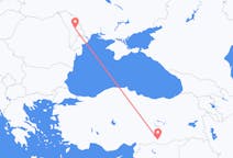 モルドバのキシナウから、トルコのシャンルウルファまでのフライト