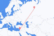 Flights from Beirut, Lebanon to Nyagan, Russia