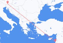 Flyg från Beirut, Lebanon till Klagenfurt, Österrike