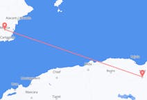 Flyg från Sétif, Algeriet till Murcia, Spanien