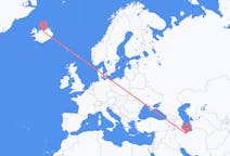 Flyreiser fra Teheran, Iran til Akureyri, Island
