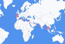 Flyreiser fra Penang, Malaysia til Vigo, Spania