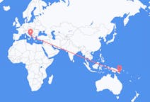 Flyreiser fra Tufi, Papua Ny-Guinea til Bari, Italia