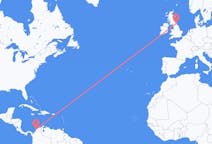 Flyg från Cartagena, Colombia till Newcastle upon Tyne, England