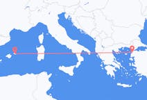 Vluchten van Çanakkale naar Minorca