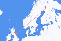 Flyreiser fra Rovaniemi, Finland til Newcastle upon Tyne, England