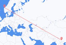 出发地 中国出发地 昆明市目的地 挪威Ålesund的航班
