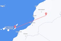 Vluchten van Ouarzazate naar Fuerteventura