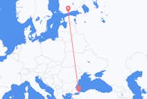 Lennot Istanbulista Helsinkiin