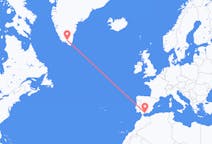 Vluchten van Narsarsuaq, Groenland naar Malaga, Spanje
