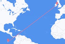Flyreiser fra Baltra, Ecuador til Dublin, Irland