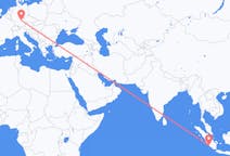 Flyreiser fra Bengkulu, Indonesia til Nürnberg, Tyskland