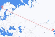 Flyg från Tianjin, Kina till Mo i Rana, Norge