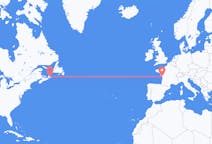 Flyreiser fra Sydney i Nova Scotia, Canada til La Rochelle, Frankrike