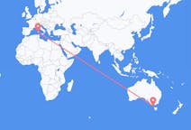 Flyreiser fra King Island, Australia til Cagliari, Italia